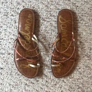 Sam Edelman Gillian Snakeskin Strappy Sandals